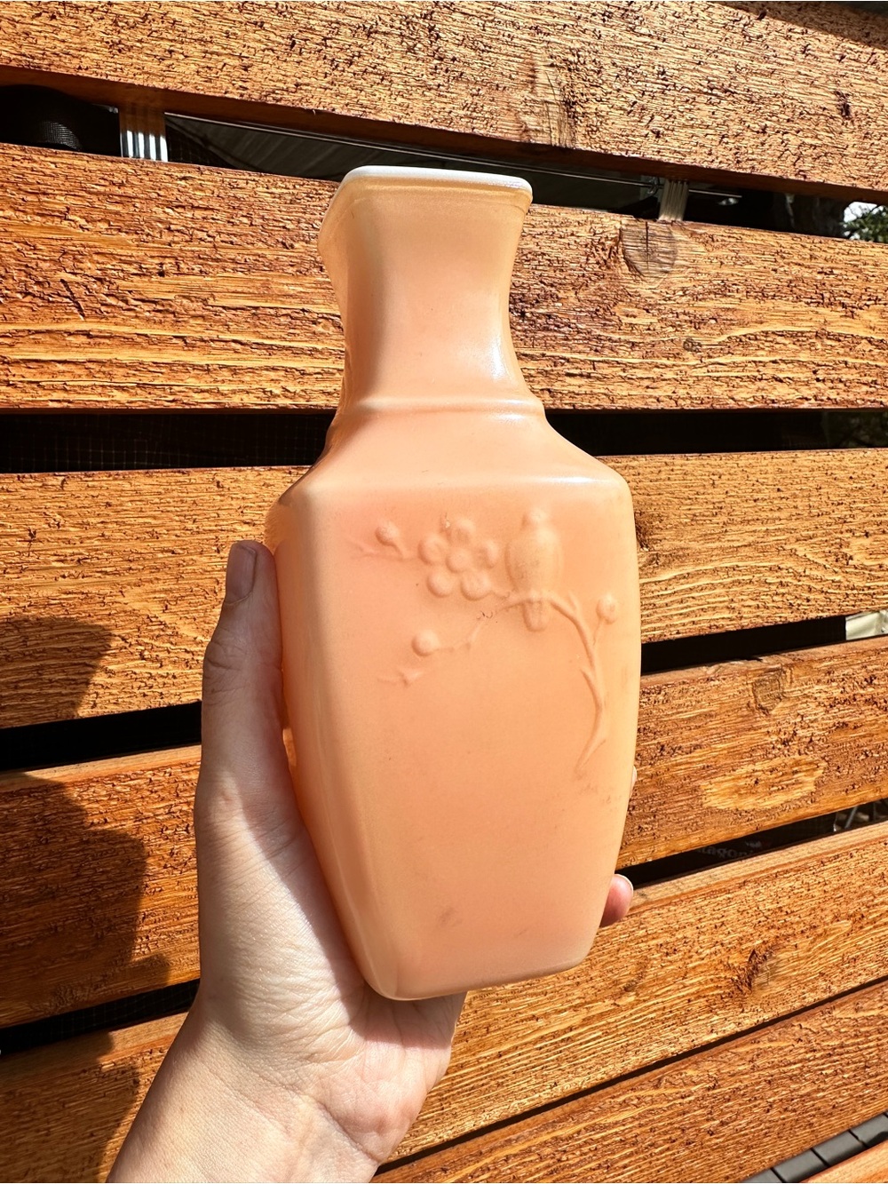🛍️BOGO50% Vintage 1982 Avon Rose Pink Fragrance Vase